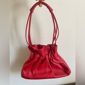 FURLA ❤ Luxury Italian Designer ❤ RED Shoulder Bag ❤ Genuine leather